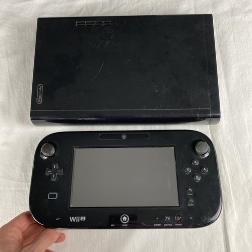 Nintendo wii black console - wii, u