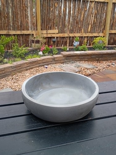 Handmade concrete planter pot