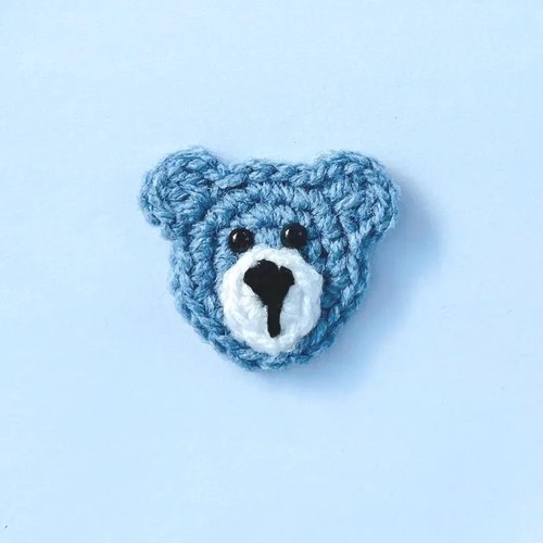 Crochet tiny teddy applique 1 - crochet,