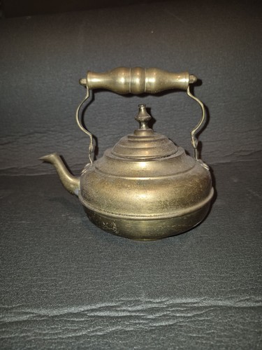 Vintage brass copper kettle - brass,