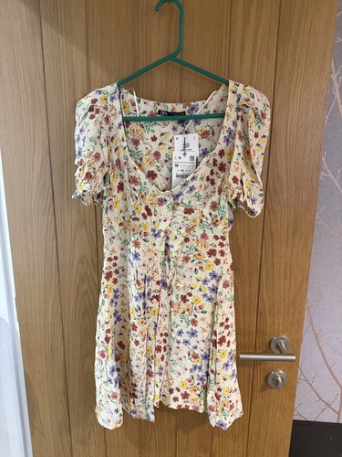 Zara floral mini dress - size, m