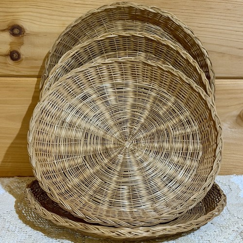 Lot vtg wicker paper - 4,
