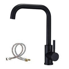 360° Modern Kitchen Sink Mixer Taps Swivel Spout Single Lever Tap Mono Faucet