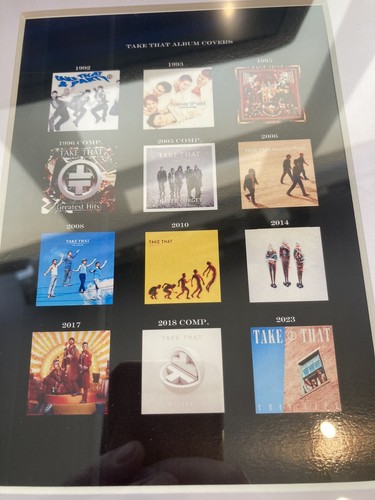 Take that album - covers, framed