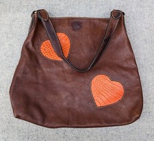 Liz Cox brown genuine leather
