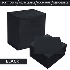 100 Serviettes Paper Napkins Recyclable Tableware Tissues 2-Ply 33/40cm Party