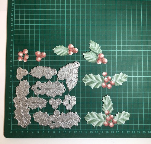 8pcs decorative holly - decorative, 3d