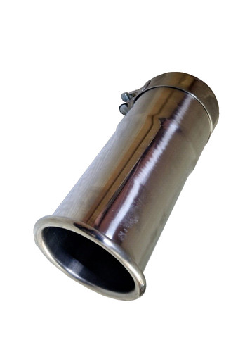 5mm rolled out exhaust - 2.5",