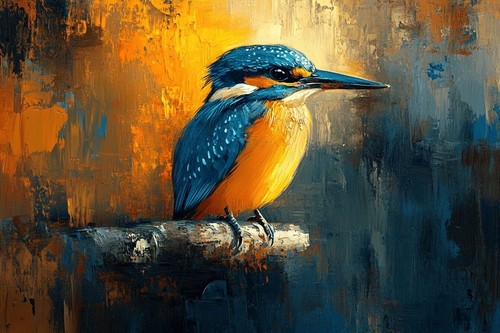 Kingfisher bird canvas - kingfisher,