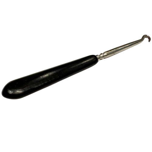Antique real ebony button - button, hook