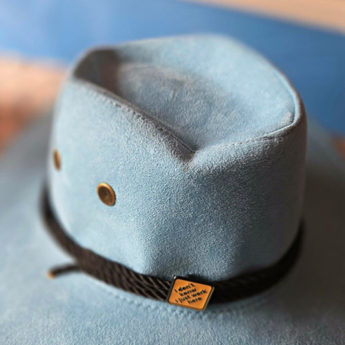 Women blue suede western - women’s,