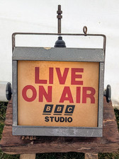 Vintage Original Red Live  On Air Studio Light - Delivery Available 