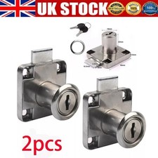 2 x Cam Drawer Furniture Lock Door Letter Mailbox Cabinet Cupboard lock 4 keys