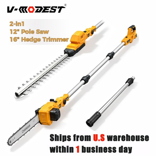 Cordless pole hedge - 2-in-1,