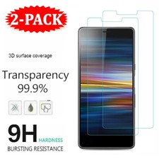 2 x For Sony Xperia 1 5 L2 L3 XA1 XA2 XZ1 XZ2 Tempered Glasses Screen Protector