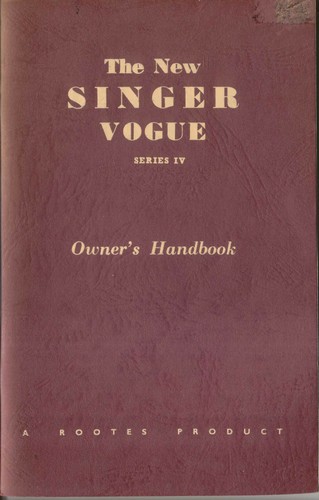 Singer vogue series 1725 - singer, iv