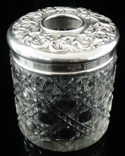 Sterling Silver Cut Glass