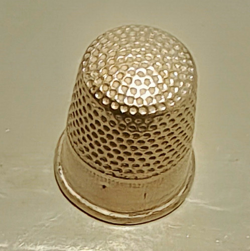 Silver tone metal sewing - silver,