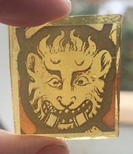 stained glass devil kiln fired