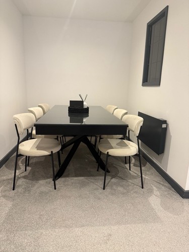 7pc modern dining table - 7pc,
