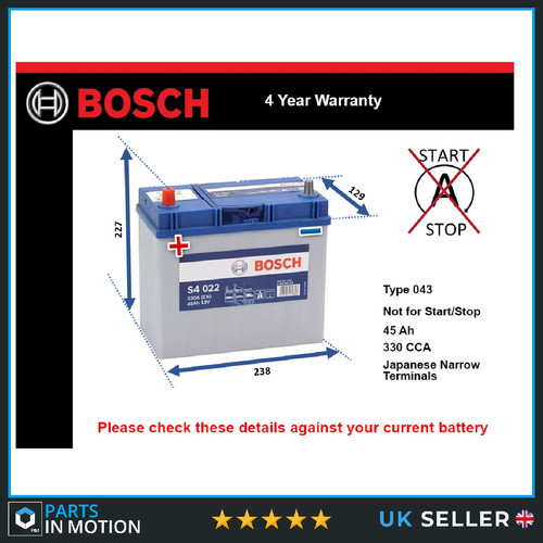 Car battery s4022 bosch - car,