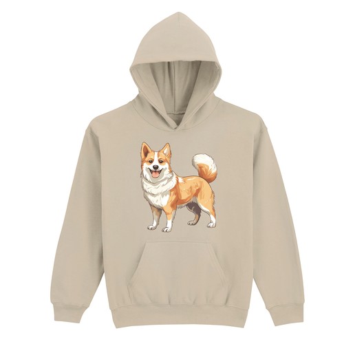 Corgi dog animal - kids, hoodie