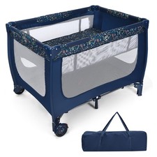 COSTWAY 2-in-1 Baby Playpen