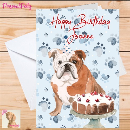 Personalised english bulldog - personalised,