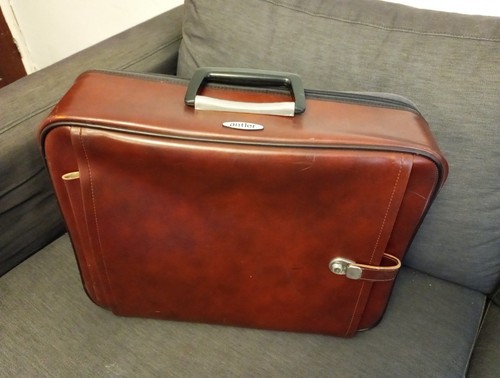 Vintage antler suitcase vinyl - vintage,