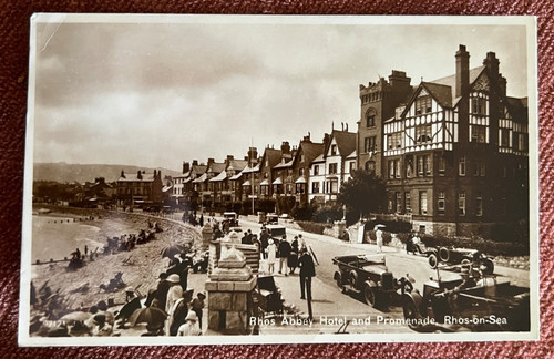 Vintage postcard rhos sea - postcard, rhos-on-sea