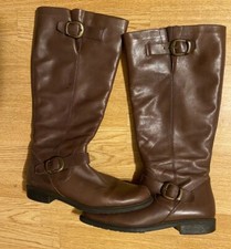 TLC BHS Brown Leather Mid Calf