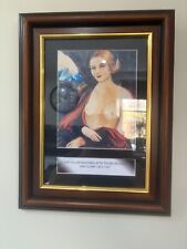 Allo Allo The Fallen Madonna with the big boobies 9 A4  Von Klomp wooden frame