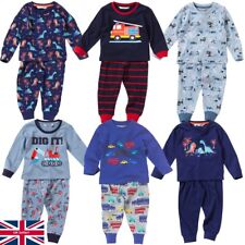 Toddler Boys Long Pyjamas Dinosaur Car Truck Tractor Fire Engine Dogs 6-23mth
