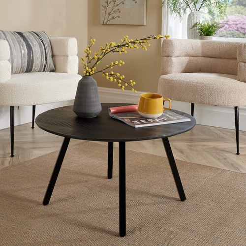 Coffee table black - black, mango