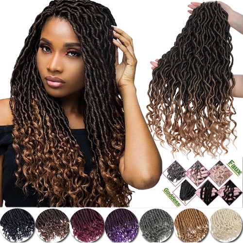 Afro goddess faux - locs, crochet