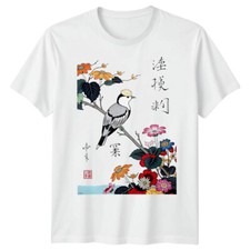Bird Floral Design Animals Birds Mens T-Shirt Womens Tee Graphic Unisex Top