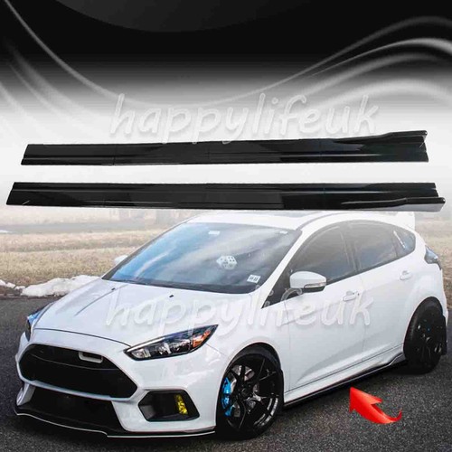 Gloss black side skirt - gloss,