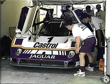 SILK CUT JAGUAR XJR9 XJR11 3 PHOTOGRAPHS 1989 1000KM BRANDS HATCH ENGINE BODY