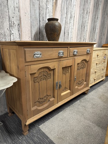 Stripped satinwood sideboard - stripped,