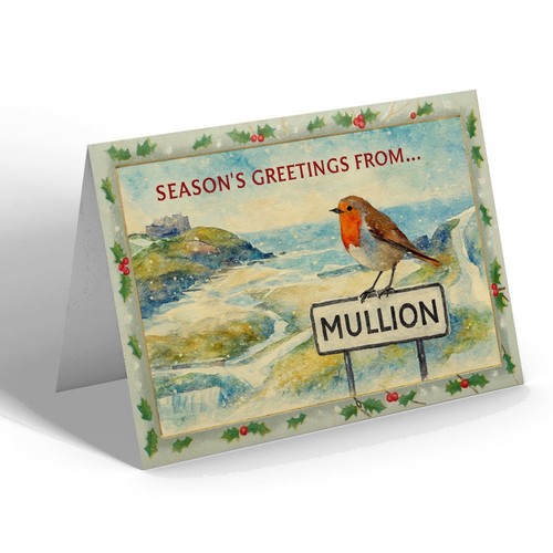 Christmas card mullion - card,