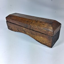 Lovely Vintage Carpenter's Oilstone in a Hand Made Oak Case. 11 inches.