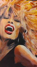 Tina Turner Portrait Painted