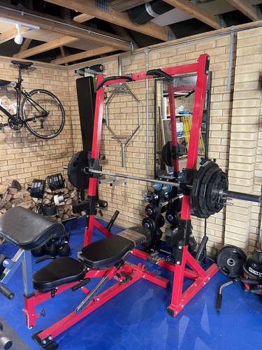 Powertec squat rack with - squat,