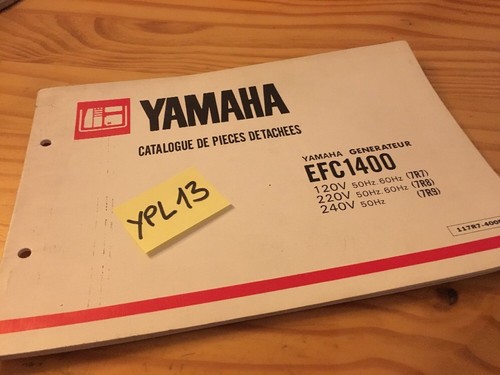 Yamaha generator efc1400 7r7 - yamaha,