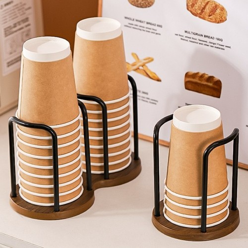 Wooden disposable cup holder - cup,