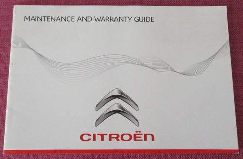 Citroen service book - (2015),