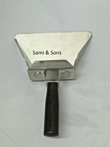 Stainless steel chip scoop fry - stainless,