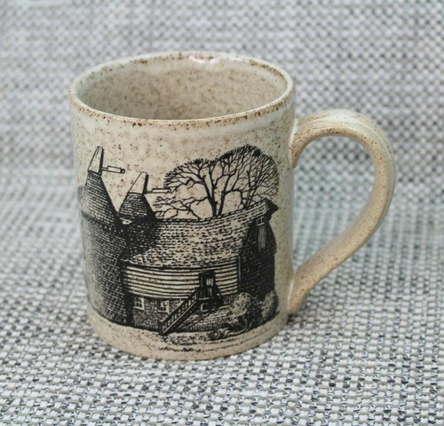 Vintage retro oast houses - retro,