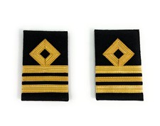 Epaulette merchant navy rank - navy,