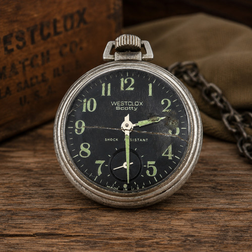 Westclox scotty black dial - scotty,